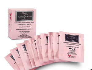 
                  
                    Load image into Gallery viewer, Karma Organic spa - Rose Nail Polish Remover Wipes
                  
                
