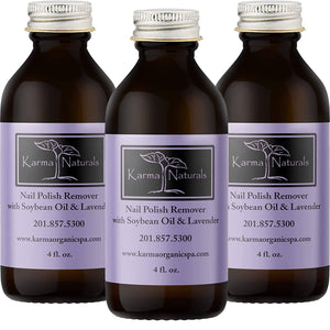 
                  
                    Load image into Gallery viewer, Karma Organic spa - Karma Naturals Nail Polish Remover with Soybean and Lavender Oil - 3 Pack  12 Fl oz
                  
                