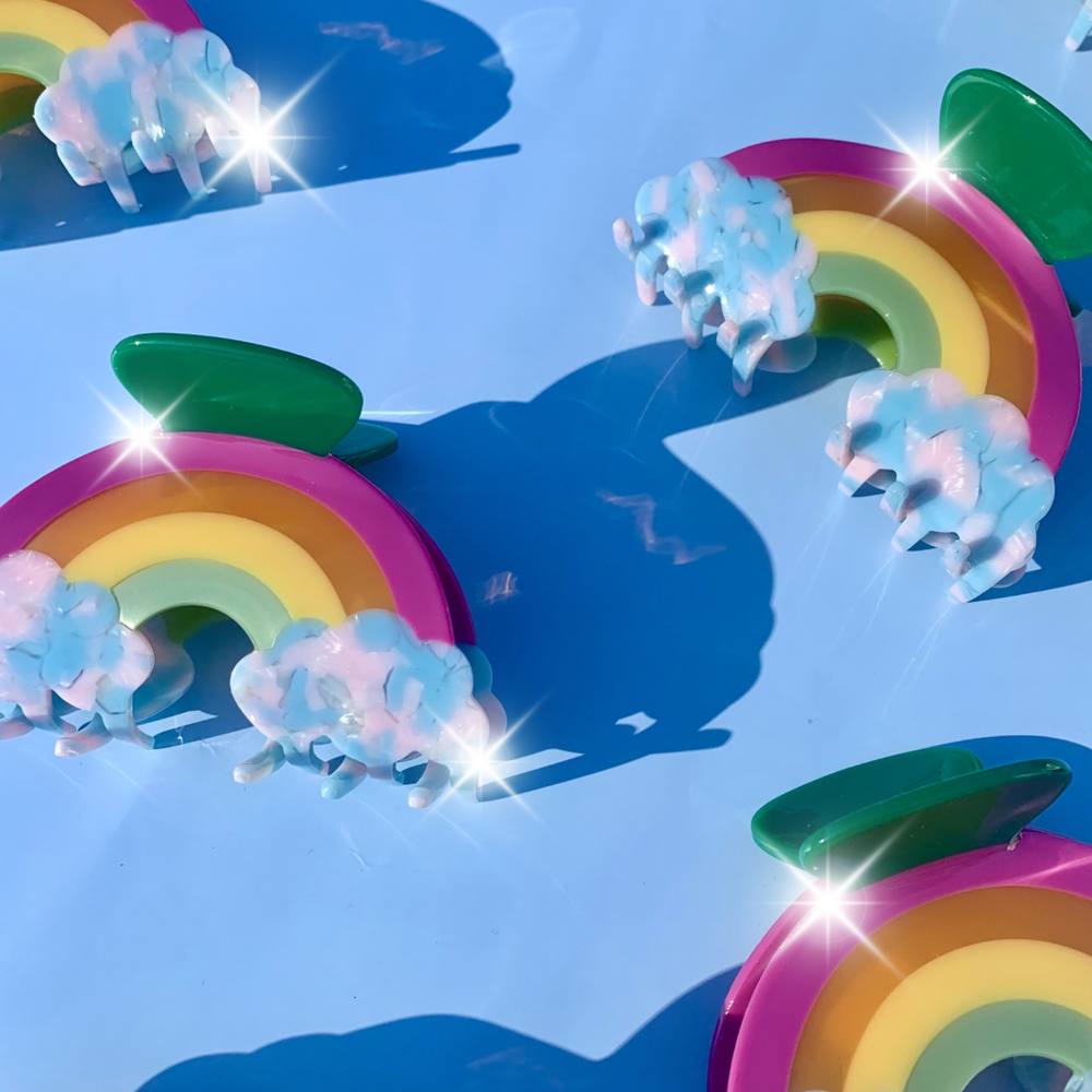 
                  
                    Load image into Gallery viewer, Not Picasso - Rainbow Hair Claw
                  
                