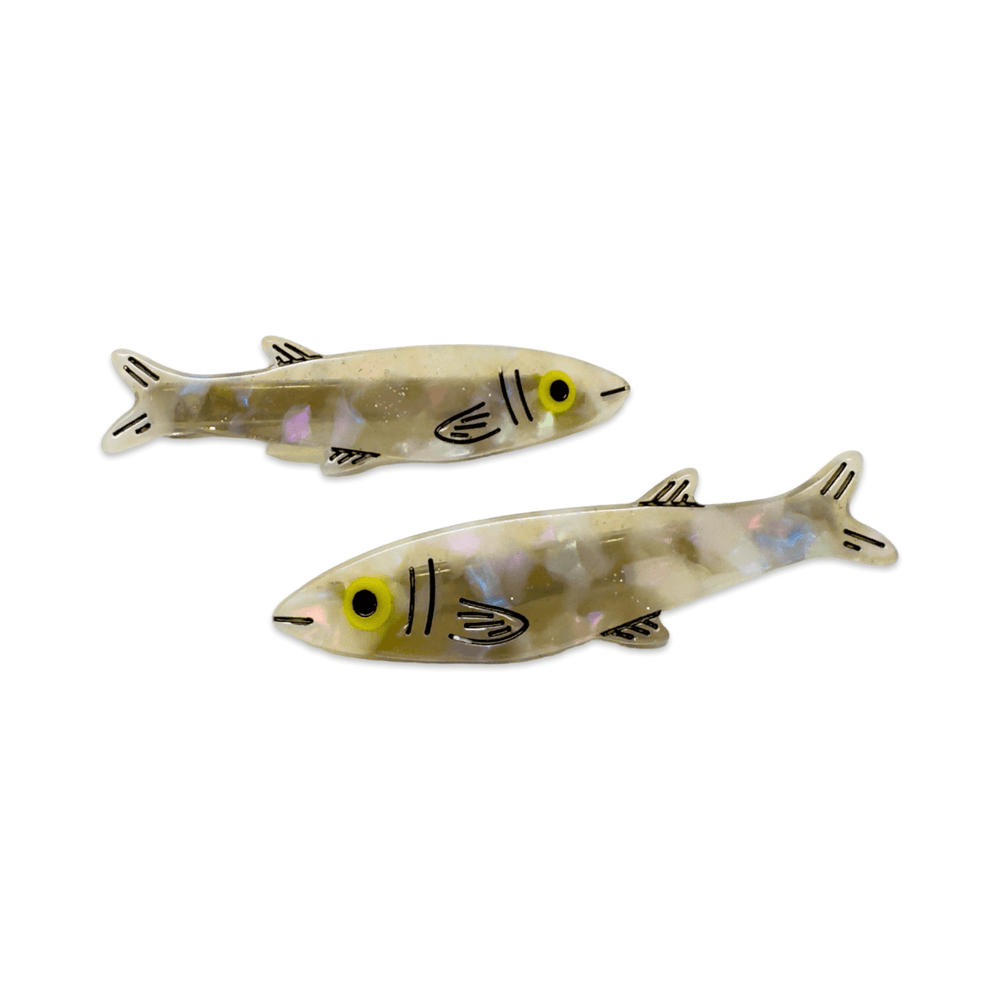
                  
                    Load image into Gallery viewer, Sardine Alligator Hair Clip Set
                  
                