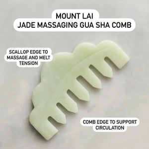 
                  
                    Load image into Gallery viewer, The Jade Massaging Gua Sha Comb
                  
                