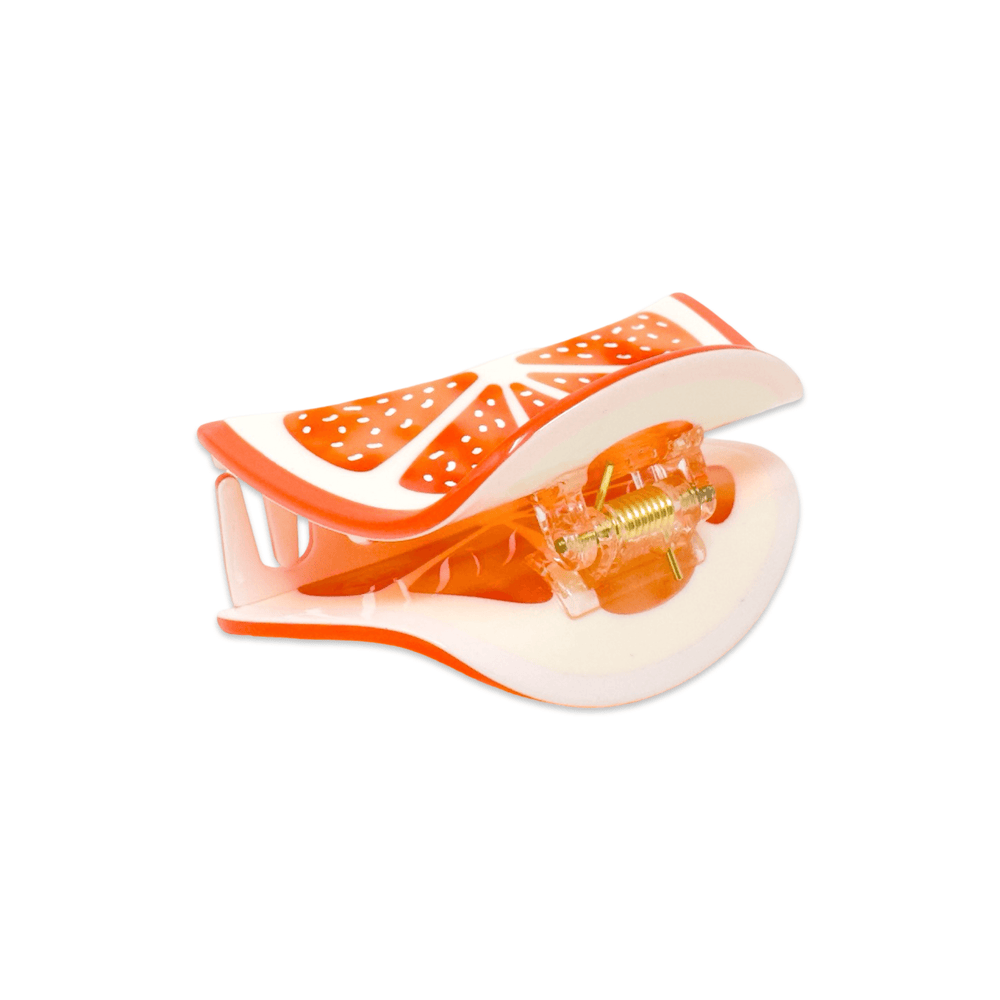 
                  
                    Load image into Gallery viewer, Midi Grapefruit Slice Hair Claw Clip
                  
                