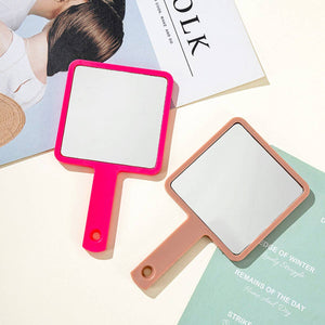 
                  
                    Load image into Gallery viewer, ACCITY - Square Handheld DIY Makeup Mirror_CWMM0904: COFFEE / (OS) 3
                  
                