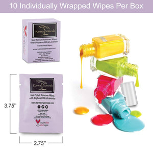 
                  
                    Load image into Gallery viewer, Lavender Nail Polish Remover Wipes
                  
                