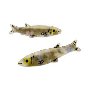 
                  
                    Load image into Gallery viewer, Sardine Alligator Hair Clip Set
                  
                