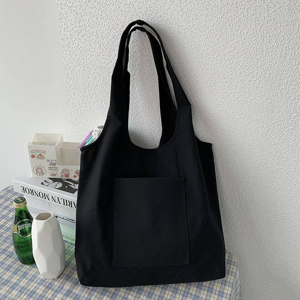 
                  
                    Load image into Gallery viewer, ACCITY - SOLID COLOR LITERARY BLANK HAND-PAINTED CANVASBAG_CWAB2131: Beige / (OS) 2
                  
                