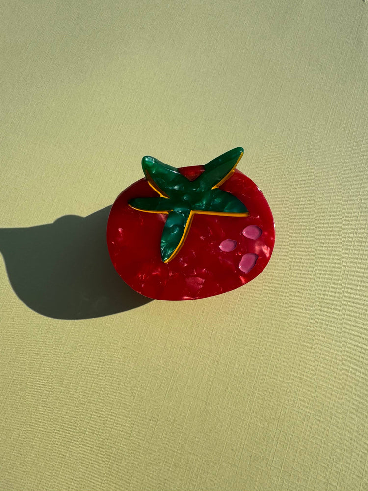 
                  
                    Load image into Gallery viewer, Not Picasso - Tiny Tomato Hair Claw
                  
                