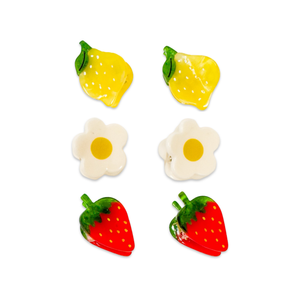 
                  
                    Load image into Gallery viewer, Micro Fruit and Flowers Hair Claw Clip Set
                  
                