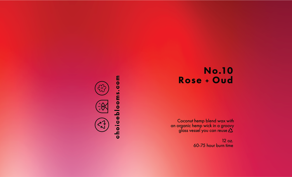 
                  
                    Load image into Gallery viewer, Choice Blooms - 12oz. No.10 Rose + Oud Candle
                  
                