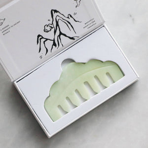 
                  
                    Load image into Gallery viewer, The Jade Massaging Gua Sha Comb
                  
                