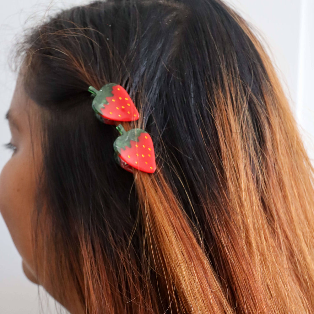
                  
                    Load image into Gallery viewer, Micro Fruit and Flowers Hair Claw Clip Set
                  
                