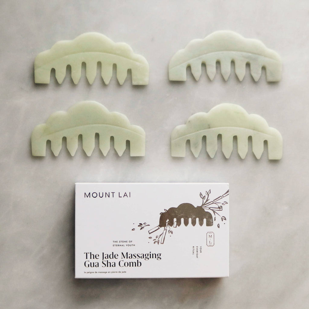
                  
                    Load image into Gallery viewer, The Jade Massaging Gua Sha Comb
                  
                