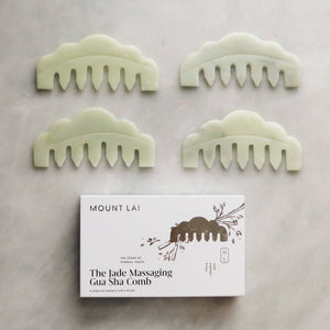 
                  
                    Load image into Gallery viewer, The Jade Massaging Gua Sha Comb
                  
                