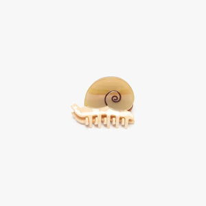 
                  
                    Load image into Gallery viewer, Mini Snail Hair Claw Clip Accessory in Sand Acetate
                  
                