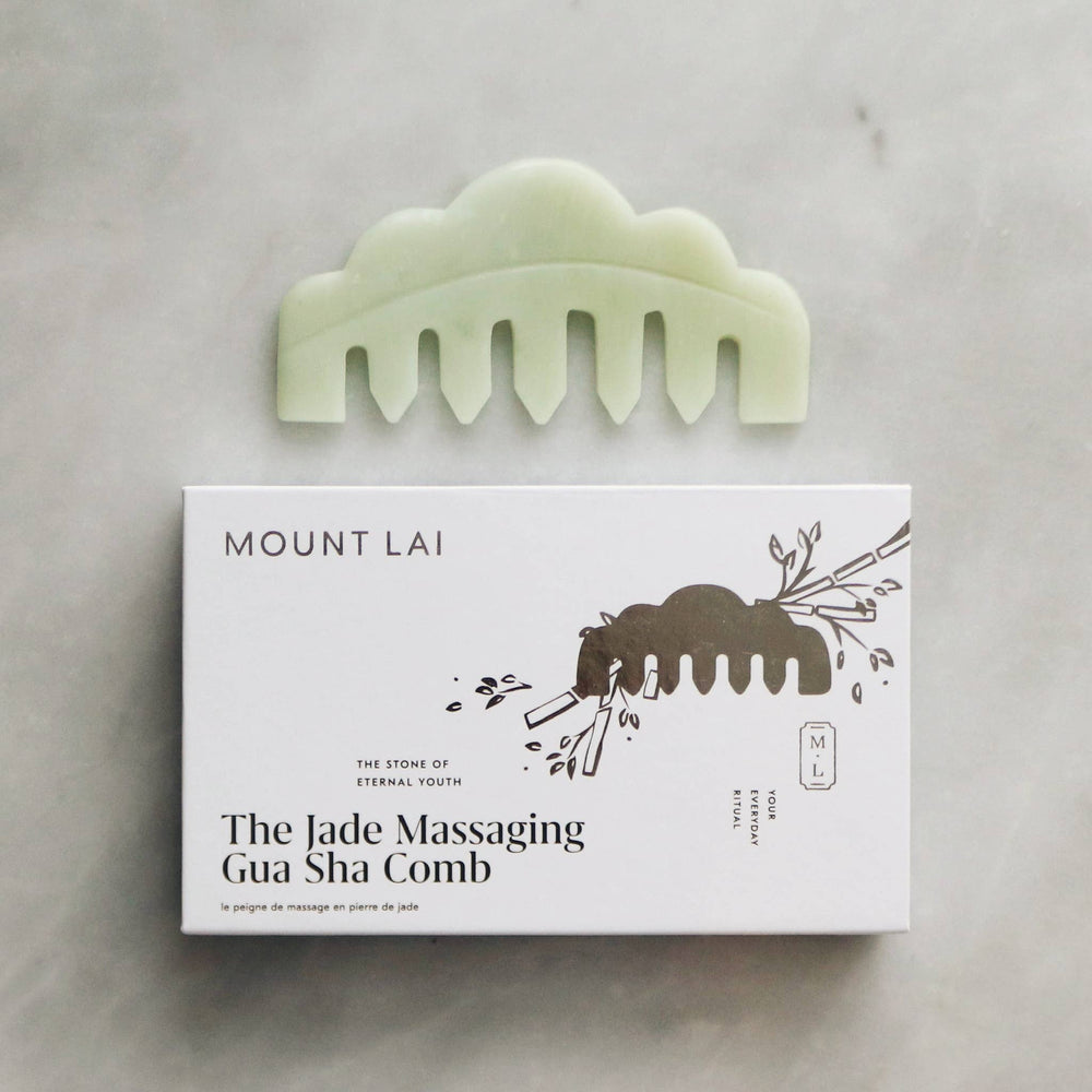 
                  
                    Load image into Gallery viewer, The Jade Massaging Gua Sha Comb
                  
                