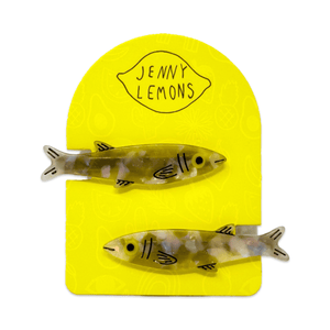 
                  
                    Load image into Gallery viewer, Sardine Alligator Hair Clip Set
                  
                