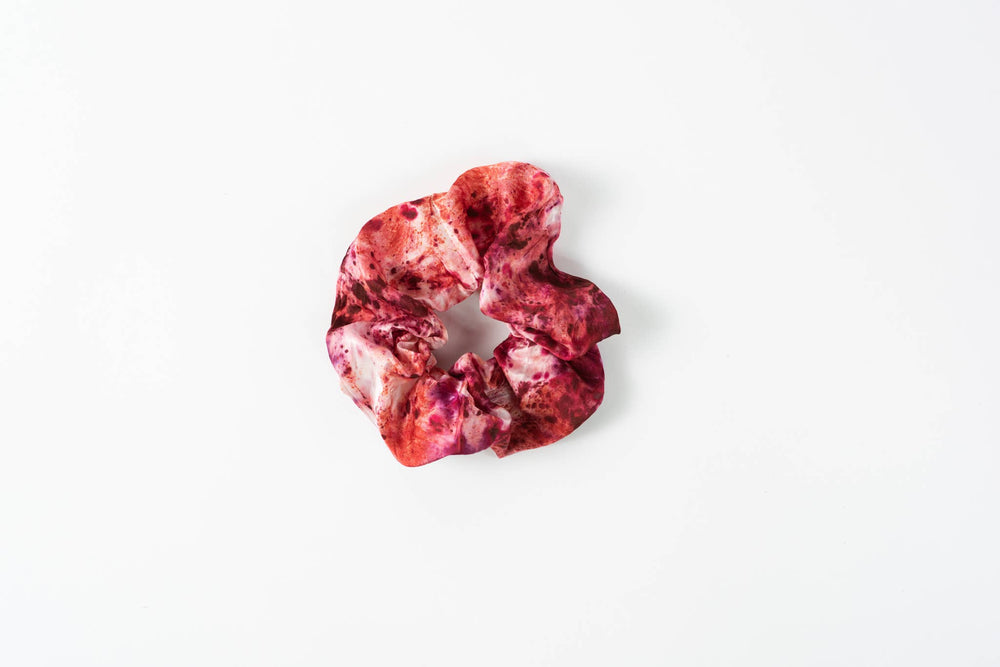 
                  
                    Load image into Gallery viewer, DYE KWEEN - Botanically Dyed Silk Scrunchie: Mulit/Artist Choice
                  
                