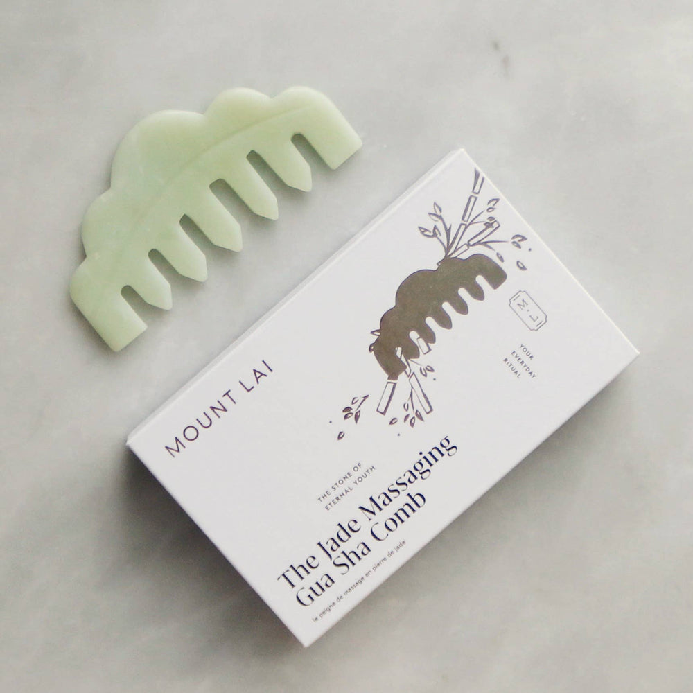 
                  
                    Load image into Gallery viewer, The Jade Massaging Gua Sha Comb
                  
                