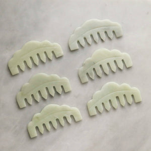 
                  
                    Load image into Gallery viewer, The Jade Massaging Gua Sha Comb
                  
                