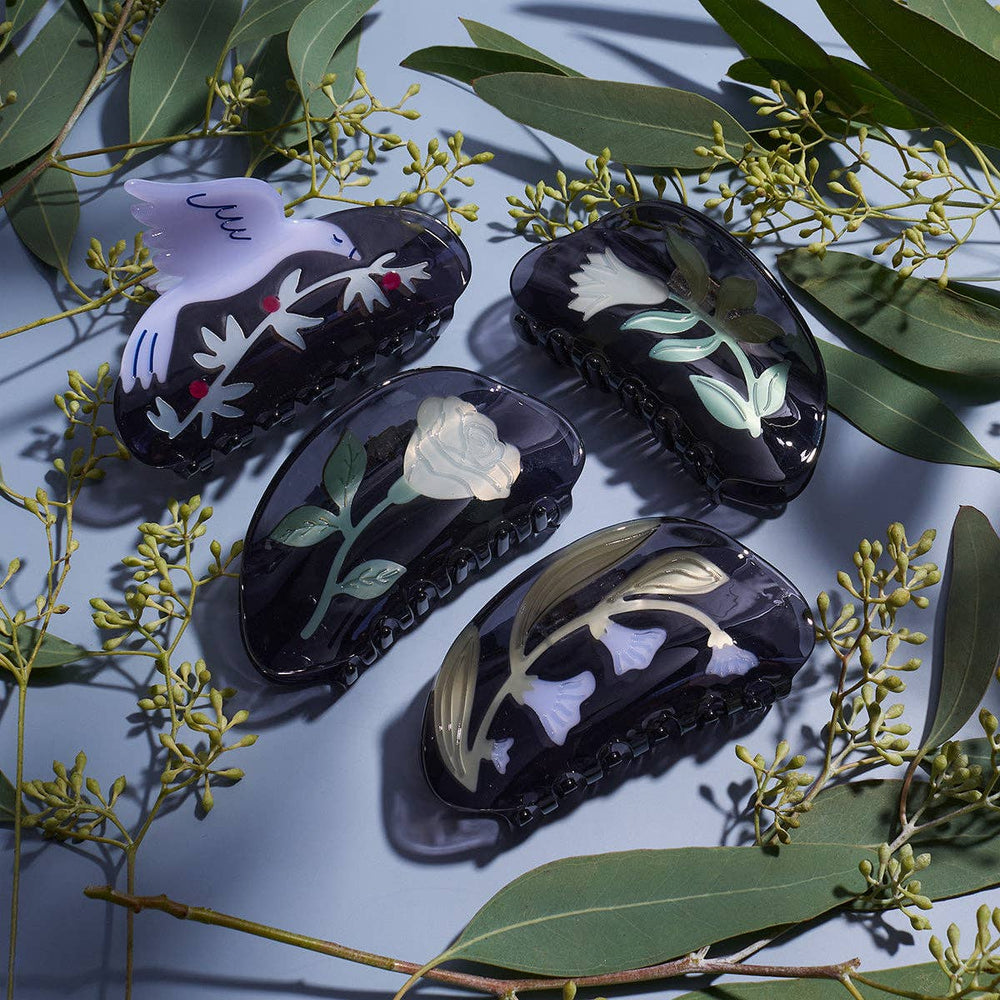 
                  
                    Load image into Gallery viewer, Moonflower Vine Women&amp;#39;s Acetate Hair Claw Accessory
                  
                
