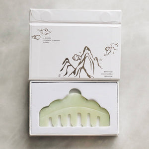 
                  
                    Load image into Gallery viewer, The Jade Massaging Gua Sha Comb
                  
                
