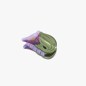 
                  
                    Load image into Gallery viewer, Morning Glory Purple Flower Acetate Small Hair Claw Clip
                  
                