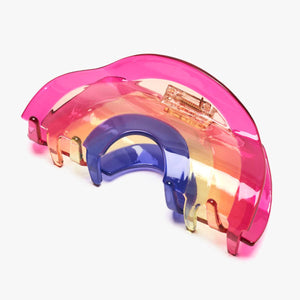 
                  
                    Load image into Gallery viewer, Rainbow Jelly Transparent Acetate XL Hair Claw Accessory
                  
                