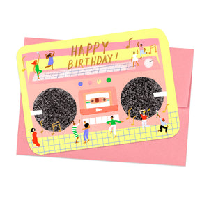 
                  
                    Load image into Gallery viewer, BOOM BOX - Shaped Birthday Card
                  
                