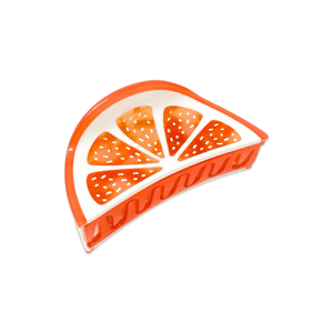 
                  
                    Load image into Gallery viewer, Midi Grapefruit Slice Hair Claw Clip
                  
                