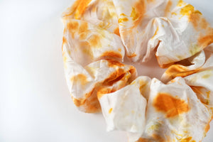 
                  
                    Load image into Gallery viewer, DYE KWEEN - Botanically Dyed Silk Scrunchie: Mulit/Artist Choice
                  
                