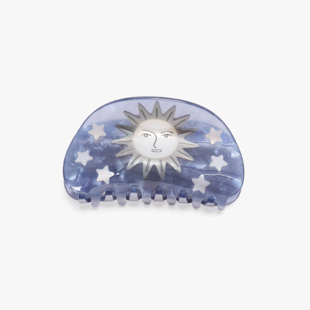 
                  
                    Load image into Gallery viewer, Pleiades Moon Stars Constellation Acetate Hair Claw Clip
                  
                