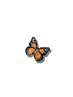 
                  
                    Load image into Gallery viewer, Hand-painted Mini Monarch Claw Hair Clip | Eco-Friendly: Orange
                  
                