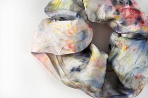 
                  
                    Load image into Gallery viewer, DYE KWEEN - Botanically Dyed Silk Scrunchie: Mulit/Artist Choice
                  
                
