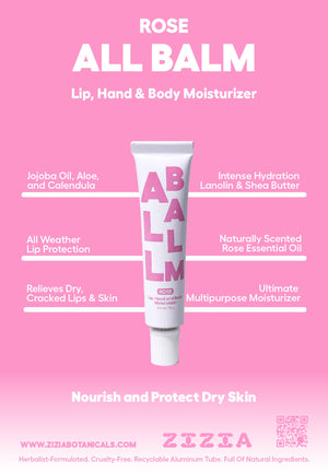 
                  
                    Load image into Gallery viewer, Zizia Botanicals - Rose All Balm-Lip, Hand and Body Moisturizer
                  
                