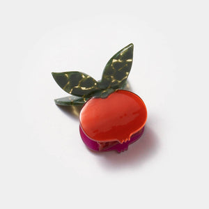 
                  
                    Load image into Gallery viewer, Red Pomegranate Fruit Hair Claw with Butterfly Clip Handle
                  
                