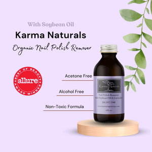 
                  
                    Load image into Gallery viewer, Karma Organic spa - Karma Naturals Nail Polish Remover with Soybean and Lavender Oil - 3 Pack  12 Fl oz
                  
                