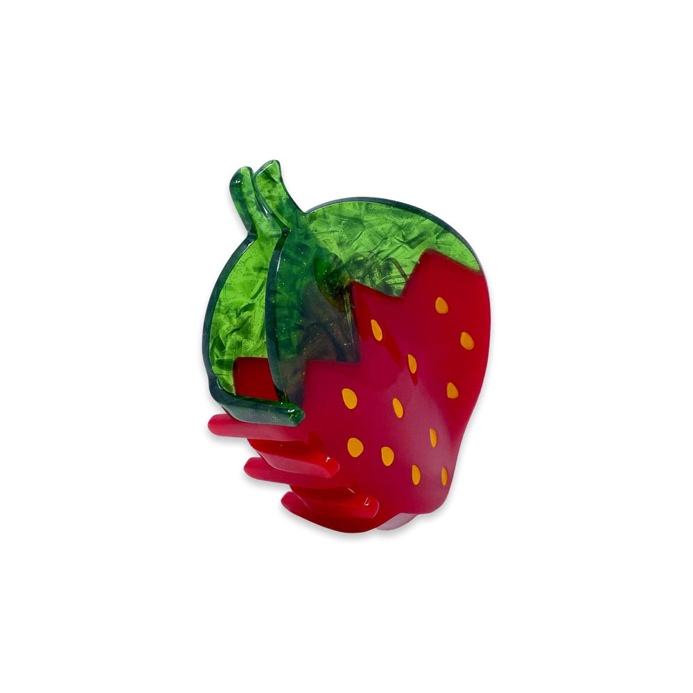 
                  
                    Load image into Gallery viewer, Jenny Lemons - Midi Red Strawberry Hair Claw Clip
                  
                