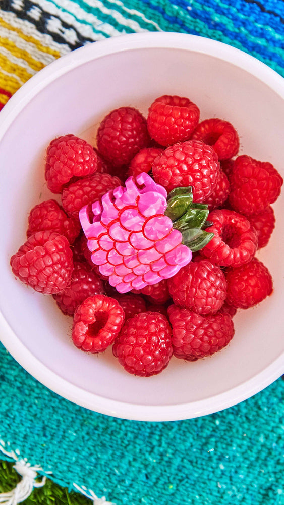 
                  
                    Load image into Gallery viewer, Mini Raspberry Hair Claw Clip
                  
                