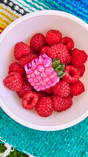 
                  
                    Load image into Gallery viewer, Mini Raspberry Hair Claw Clip
                  
                