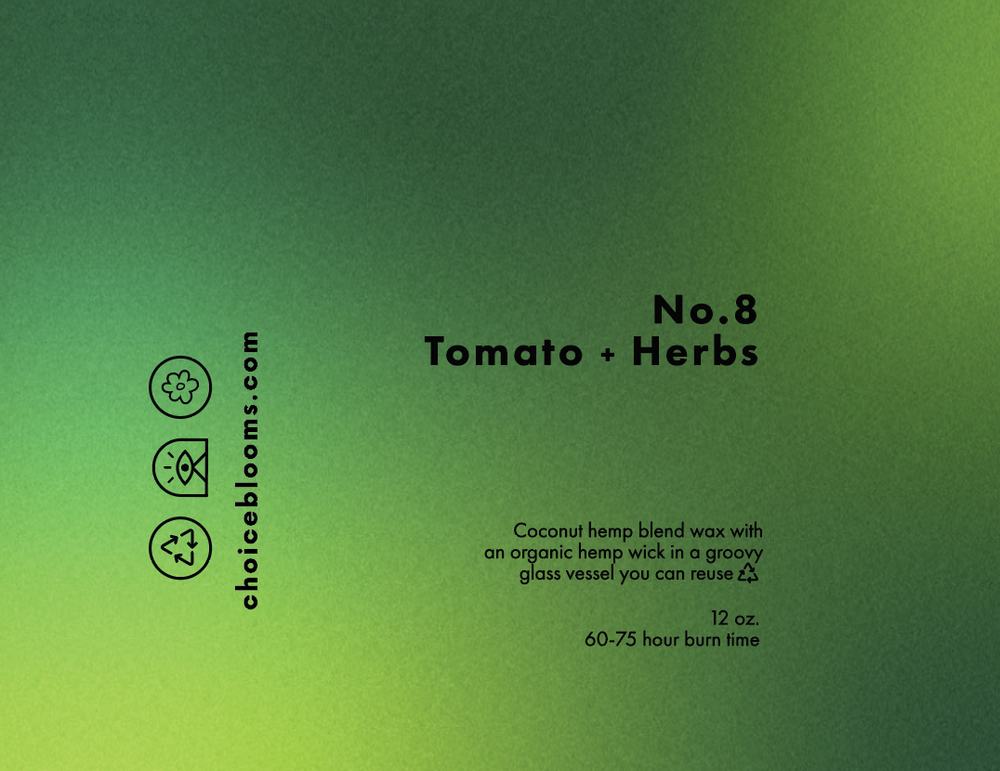 
                  
                    Load image into Gallery viewer, Choice Blooms - 12oz. No. 8 Tomato + Herbs Candle
                  
                