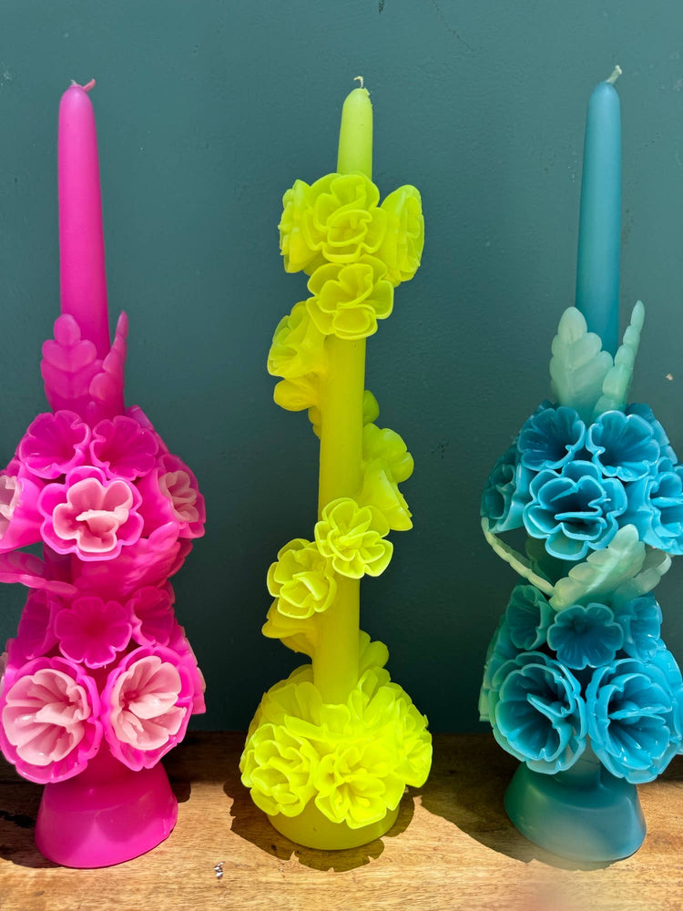 
                  
                    Load image into Gallery viewer, Floral Serpent Candle-  Neon
                  
                