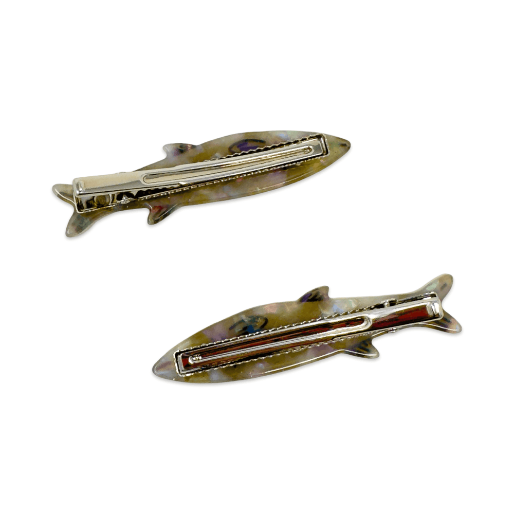 
                  
                    Load image into Gallery viewer, Sardine Alligator Hair Clip Set
                  
                