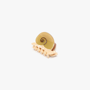 
                  
                    Load image into Gallery viewer, Mini Snail Hair Claw Clip Accessory in Sand Acetate
                  
                