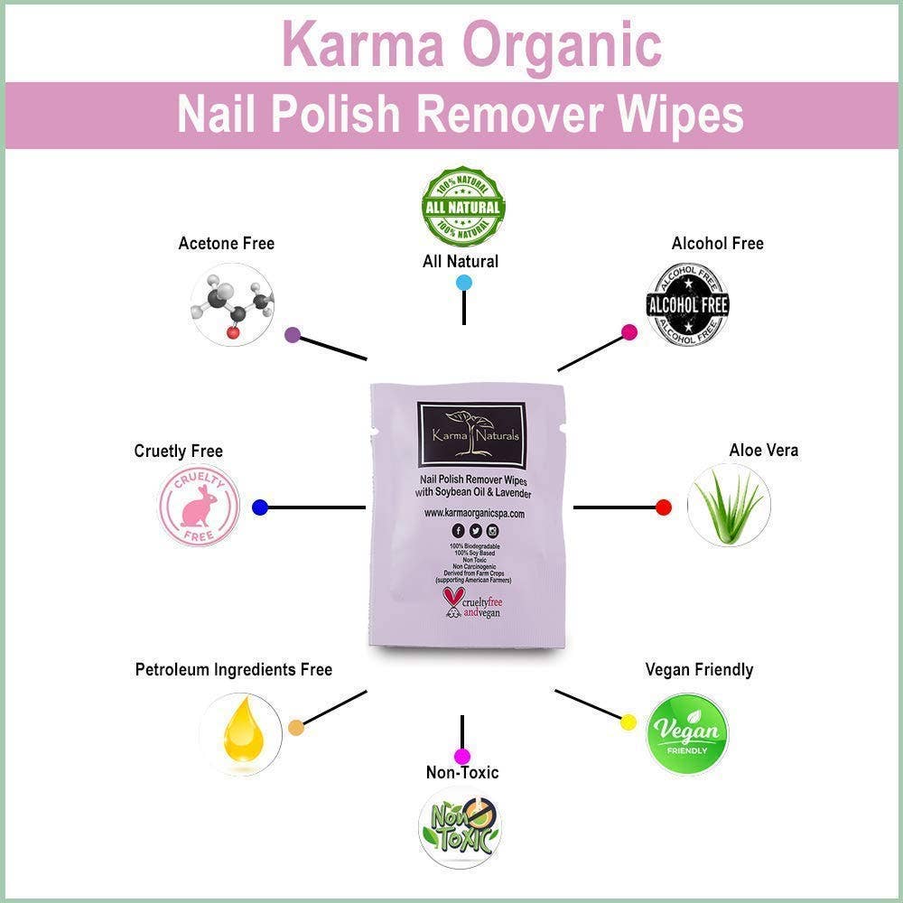 
                  
                    Load image into Gallery viewer, Lavender Nail Polish Remover Wipes
                  
                