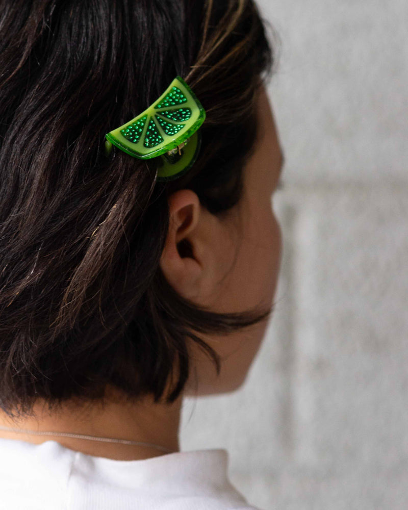 
                  
                    Load image into Gallery viewer, Jenny Lemons - Mini Lime Slice Hair Claw Clip
                  
                