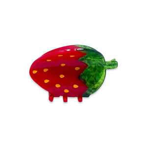 
                  
                    Load image into Gallery viewer, Jenny Lemons - Midi Red Strawberry Hair Claw Clip
                  
                