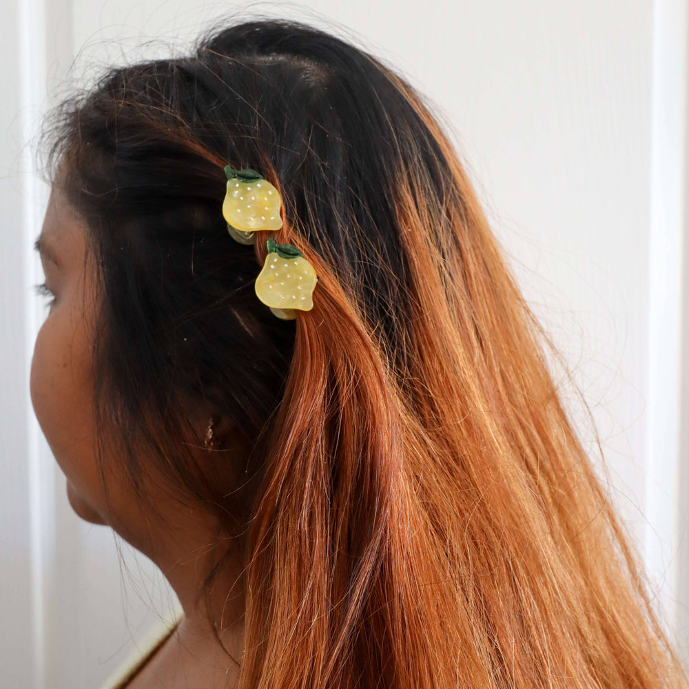 
                  
                    Load image into Gallery viewer, Micro Fruit and Flowers Hair Claw Clip Set
                  
                